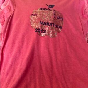 Asics Pink NYC Marathon Tee